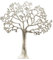 Carousel Home Gifts 60cm Silver Metal Tree Of Life Wall Art | Wall Mounted Tree Art Plaque | Large Decorative Tree