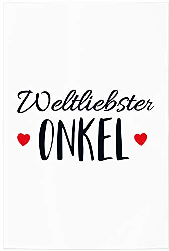 JUNIWORDS Poster, Weltliebster Onkel, 20 x 30 cm