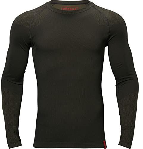Harkila Base Active L/S o-Neck Dark Willow Green