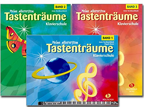 Meine allerersten Tastenträume Bände 1,2,3 - Klavierschule für den Anfangsunterricht von Anne Terzibaschitsch