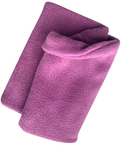 Wollhuhn Warmer Jungen/Mädchen UNSER WÄRMSTER Winter Loop/Schlauchschal/Schlupfschal Zwei Lagen Fleece Zum Wenden (Einfarbig Flieder)