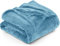 Utopia Bedding Fleecedecke Leichte Decke für Bett, Couch oder Sofa, Geeignet für alle Jahreszeiten [228x228 cm, Gewaschenes Blau]