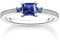 THOMAS SABO Damen Ring mit blauen und weissen Steinen 925 Sterlingsilber TR2402-166-32