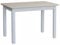 k koma Mesa de comedor, mesa de cocina, madera de pino maciza, color blanco, miel, pino, lacada (80 x 110)
