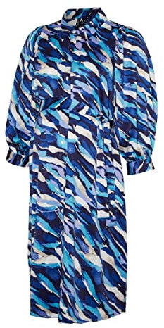 Vero Moda Maternity Damen Blusenkleid Kleo blau/weiß/Marine/pastelllila XS