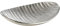 EGLO LIVING Dekoschale Forleyet, elegante Schale zum Dekorieren, Dekoteller handmade im Wellendesign, Metallteller aus Aluminium in Silber, 32 x 23 cm