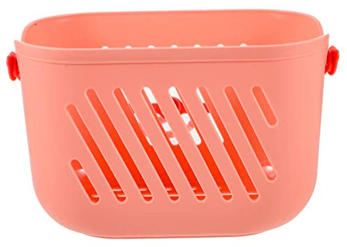 Panier De Rangement Suspendu En Plastique Pour Salle De Bain Organisateur De Avec Crochet Idéal Pour Shampoing Et Accessoires Design Pratique Et Esthétique Couleur Rose
