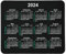 2025 52 Weeks Calendar Mouse Pad Happy New Year Mouse Mat Desk Accessories 240x200x4mm Color:52 Weeks Calendar