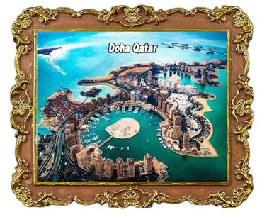 Doha Qatar Kühlschrankmagnet 3D Reise Souvenir Kühlschrank Dekoration Magnetischer Aufkleber Craft Collection