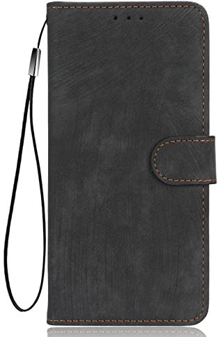 Auotu Cuir PU Coque with RFID Protection Flip Bookstyle Magnétique Housse Étui Cover Case pour Fairphone 5 Smartphone (Noir)