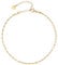 day.berlin Damen Fußkette Twist in Gold 18k vergoldet, Fußkettchen gedreht 22cm + 5cm, variable Länge aus 316L Edelstahl, nickelfrei und wasserfest