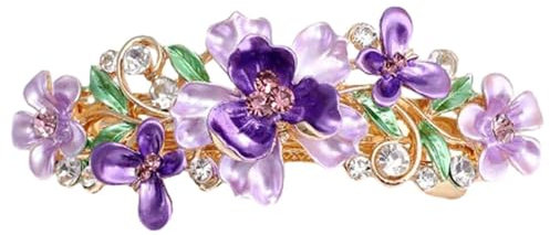 CHISHAYA Pinces à Cheveux Pour Femmes Pince à cheveux en alliage pour femmes, fleur, décoration de cheveux, Version coréenne adulte, pince à cheveux en pour printemps