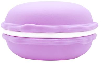 HAN SHENG 1 x riesige Macaron-Aufbewahrungsbox, bunt, groß, Macaron-Schmuck, Aufbewahrungsbox, Behälter, Ohrring-Organizer (lila)