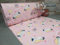 240cm Breit Meterware ab 50cm Popeline Baumwolle Stoff Baumwollstoff Kinderstoffe Stoffe Einhorn Babystoffe Ranforce Bastelstoff Kinder ÖKO-TEX VP0K054 (Rosa überwiegend)