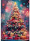 MISITU Puzzle 1000 Teile für Erwachsene Großer Weihnachtsbaum 70 x 50cm
