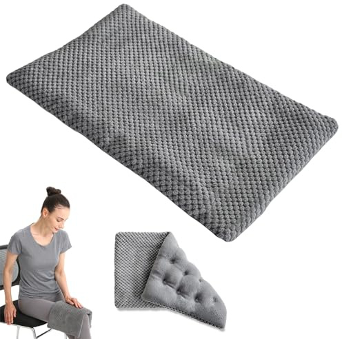 Kirschkernkissen, Baumwolle Cordstoff Wärmekissen Mikrowelle, Robust und Waschbar Körnerkissen Nacken Schulter, Kirschkernkissen Mikrowelle für Rücken, Nacken, Schulter, Menstruationskrämpfe (Grau)
