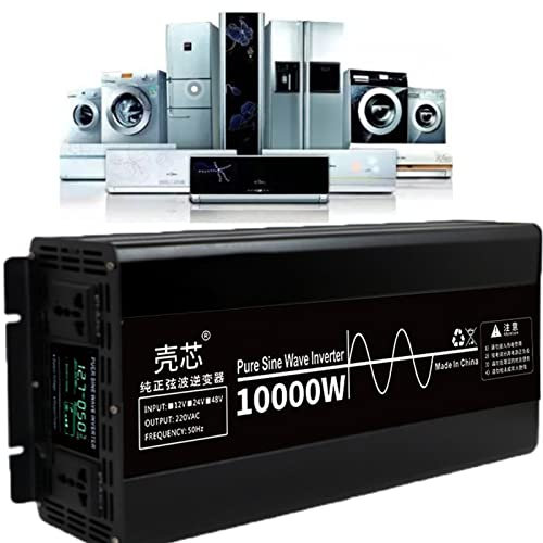 Onduleur sinusoïdal pur 24 V pour camping-cars, camions, bateaux, camping – 12 V 48 V 60 V à 220 V 230 V 240 V Convertisseur de voiture – Alimentation électrique domestique