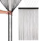 Trimming Shop Beaded String Curtains - Door Fly Screen and Room Divider for Doorways, Windows, Closets, and Backdrop Panels - Perfect for Party, Wedding, and Home Décor, 100x200cm, Black