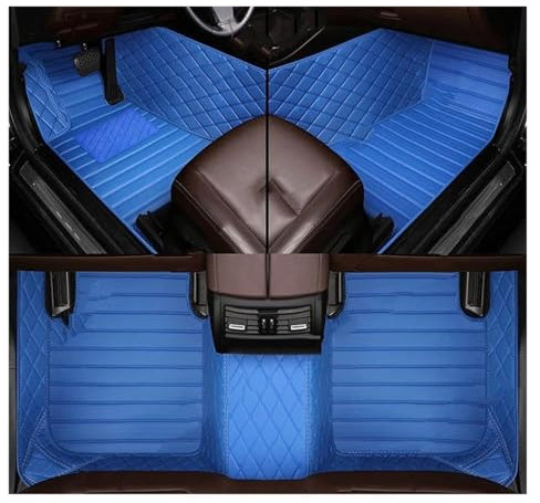 Fußmatten Auto-Fußmatten für Lexus NX-Serie 200 300h 300 200t 2015-2022 Auto-Fußpolster Automobil Auto Fußmatten(Blau)