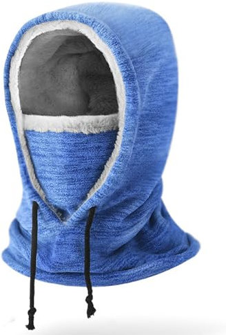 NLAND Sturmhaube Winter Balaclava für Herren Damen Warme Fleece Skimaske Thermo Winddichte Gesichtshaube für Fahrrad Motorrad Skifahren Snowboarden Outdoor Sports(Blau)