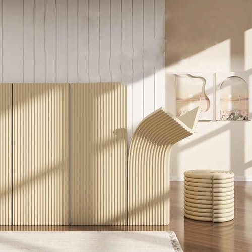 Upholstered Wall Panels, Wall Decoration Anti-collision Strip, Bedroom Self Adhesive Wall Padding for Kids, Peel and Stick Headboard, Extra Thick High Elasticity Wall Mat(Dark green,4 pcs)