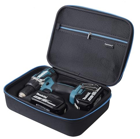 Supremery Tasche kompatibel mit Makita DDF485Z DDF484Z Akku Bohrschrauber Case Zubehör Koffer kompakte Tragetasche