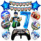 OVOparty 12 Stück Roblx Geburtstagsdeko 7 Jahre Junge, Roblx Luftballons Geburtstag Set, Kindergeburtstag Folienballon, Geburtstag Party Deko Ballons Set für Kinder (7)