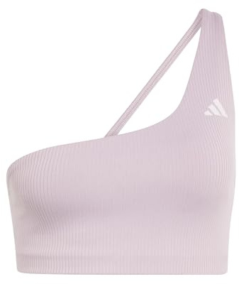 adidas Women's Optime Workout Rib One-Shoulder-BH mit leichtem Halt
