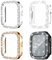 4 PCS for Apple Watch Case Compatible With Series 40/41/42/45mm Diamond Smartwatch Case for Apple Watch Series 4/5/6/SE for Iwatch 7/8/9/10 (42 mm for Series 10)