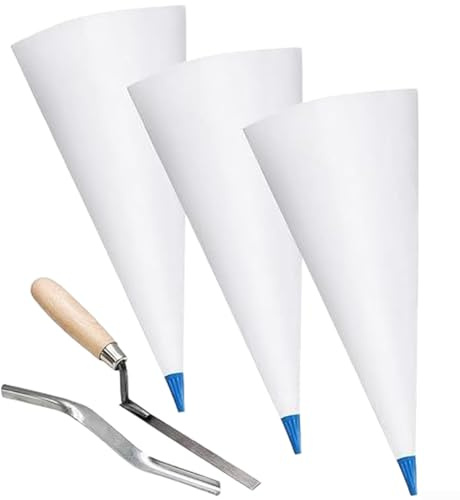 PVC Leder Zement Slurry Bag Set, Boden Fliesen Zement Füllbeutel Nivellierwerkzeug, verwendet für Bodenfliesen