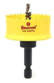 Starrett HSS Bi-Metal Hole Saw - CSC40 Cordless Smooth Cutting Hole Saw - For Wood Plastics Steel Various Materials - 40mm