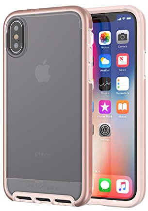 tech21 Evo Elite Protective Phone Case for iPhone X - Rose Gold