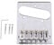 TL Gitarren Bridge, Metall Roller Bridge Sattel für TL Telecaster Gitarre mit Single Coil Pickup Loch Musikinstrument Zubehör
