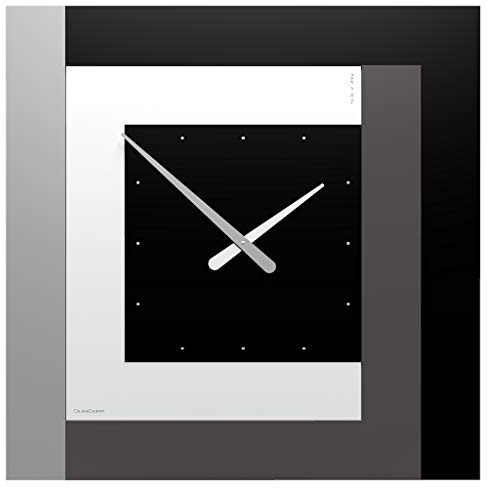 CalleaDesign 63 cm Wanduhr Clock63 schwarz