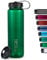 720°DGREE Bouteille en tritan “simplBottle“ - 1000ml, Vert | Gourde idéal pour Les Enfants, l'école, Sport, Yoga, randonnée, Voyages, Travail, fac, déplacements en Voiture | Bidon sans BPA