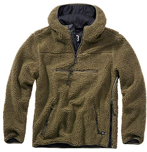 Brandit Teddyfleece Worker Pullover, Farbe: Olive, Größe: 4XL
