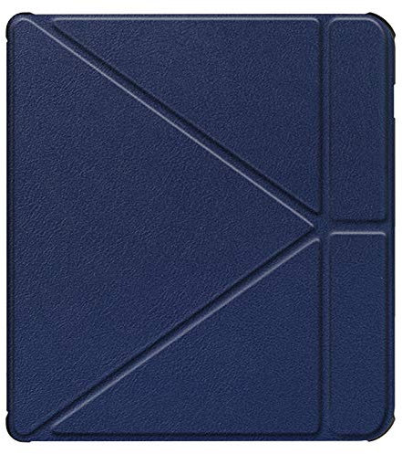 Coque Kobo Libra H2O Etui Cuir Silicone Flip 360° Protection Automatique Veille ou Réveil Magnétique Case avec Fonction Stand Etanche Housse pour Kobo Libra H2O 2019 Écran 7 (Bleu)