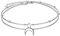 HOOHWE Fußkettchen für Damen Silber 925 Fussketten für Frauen Doppelte Stern und Mond Fußkette Verstellbare Crescent Anklet Layered Sommer Strand Fußschmuck Geschenk