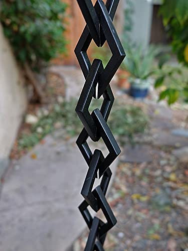 KAM Home Diamond Links Regenkette mit kostenlosem Montageset (schwarz, 8,5)