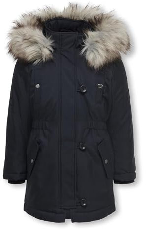 ONLY Fille Only Longue pour Fille 152night Sky Parka, Bleu nuit, 152 EU