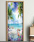 FLFK 3D flamencos PVC Adhesivo Fotográfico Vinilos Puerta Pegatina Pared Murales para Cocina Sala de Baño Decorativos 77X200cm