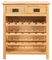Gawany Weinschrank mit 2 Schubladen Weinregal Aufbewahrungsregal Weinständer Weinhalter Flaschenständer 72 x 32 x 90 cm Massivholz Eiche