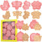 Animal Cookie Cutter-8 Plastic Cookie Stamps-Cartoon Fun Cookie Mold,3D Insect Animal Cookie Cutter Set.