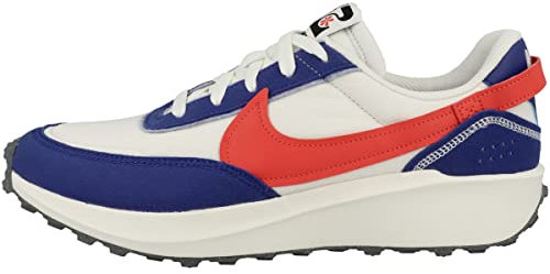 Nike Herren Waffle Debut Swoosh Shoes, Phantom/Habanero Red-Old Royal, 44 EU