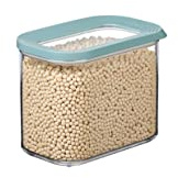 Mepal - Lebensmittelbehälter Rechteckige Modula - Transparente Vorratsbox mit Deckel - Küchenorganizer & Aufbewahrungsbox aus Kunststoff - Stapelbar & Luftdicht - 1000 ml - Nordic Green