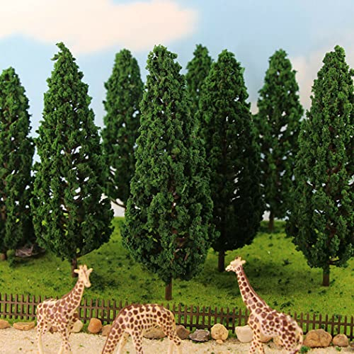 Modellbäume, 15 cm, Mini-Diorama-Bäume, Zug, Modellbäume, Miniatur-Wald, Eisenbahn, Landschaft, Architektur, Landschaft, 10 Stück