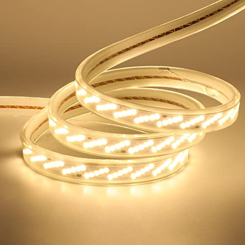 Wisada Ruban LED 20m, 320 Leds/m Lumineux Bandeau LED, 220V AC 2835 IP68 étanche 900LM, LED Strip Light Lumineux Bandeau