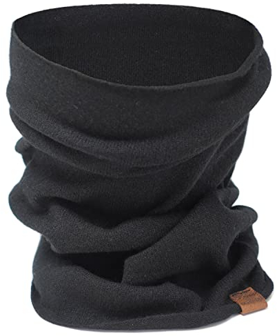 Borges & Scott The St Anton - 100% Cashmere Snood - Neck Gaiter - Midnight