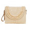 Gets Stroh Clutch Geldbörse für Damen Sommer Clutch Strand Umschlag Handtaschen Geldbörse Crossbody Tasche, Raffiabast mit Fransen, beige., Einheitsgröße