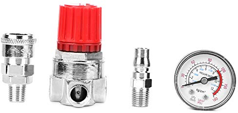 Herkules Kompressor Ersatzteile,Druckregler Kompressor,Druckregler-Schalter-Steuerventil-Messgerät Mit Malefemale-Stecker Für Luft Kompressor Luftdruck Messgerät Für Kompressor